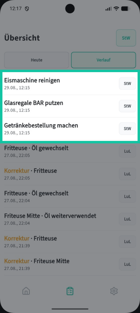 Aufgaben: Abschluss sehen