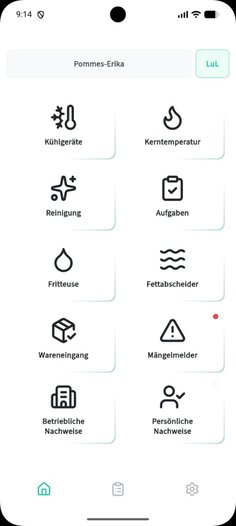 Modulübersicht der 0815 App mit Mängelmelder